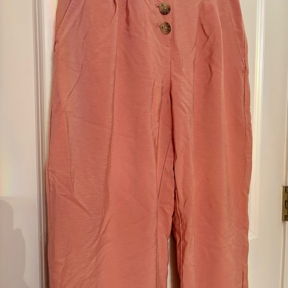 LOFT Coral Wide Leg Pants